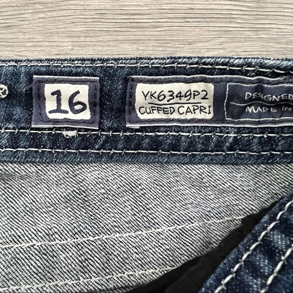 Miss Me Cuffed Capri Girls size 16 - Picture 8 of 8